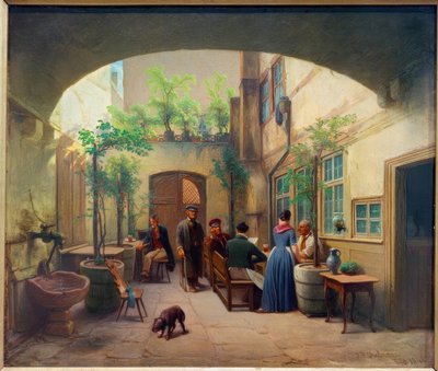 The Brewery in Gelnhäuser Alley by Jakob Fürchtegott Dielmann