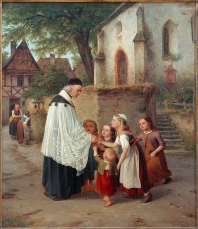 The Village Pastor by Jakob Fürchtegott Dielmann