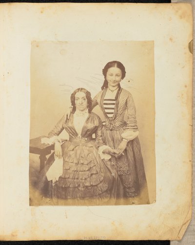 Portrait of Two Women Holding Hands by Jakob Höflinger