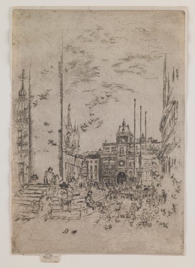 The Piazzetta by James Abbott McNeill Whistler