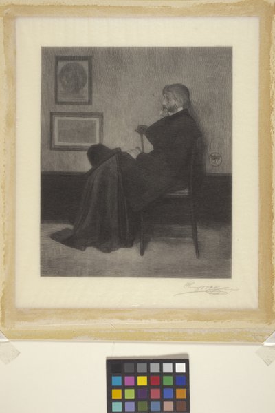 Thomas Carlyle by James Abbott McNeill (attr.to) Whistler
