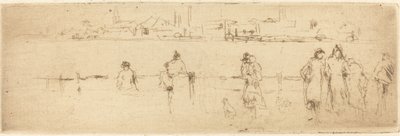 A Sketch on the Embankment by James Abbott McNeill Whistler