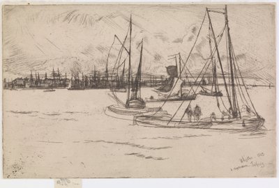 Amsterdam, from the Tolhuis by James Abbott McNeill Whistler