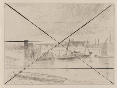 Battersea Dawn Cadogan Pier, 1861 by James Abbott McNeill Whistler