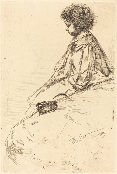 Bibi Lalouette, 1859 by James Abbott McNeill Whistler