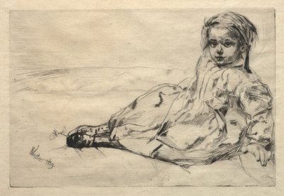 Bibi Valentin, 1859 by James Abbott McNeill Whistler