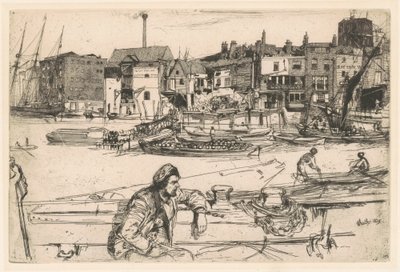 Black Lion Wharf by James Abbott McNeill Whistler