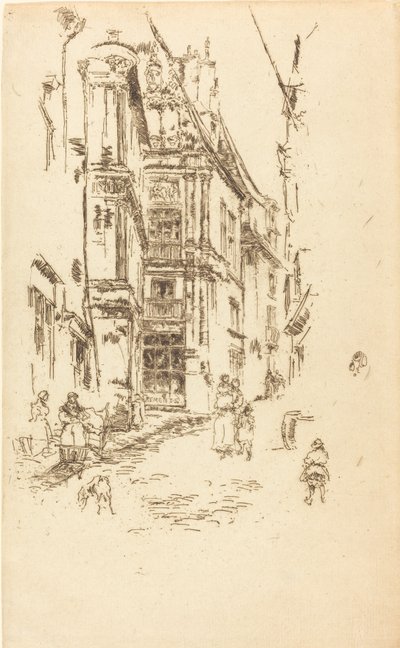 Chancellerie, Loches by James Abbott McNeill Whistler