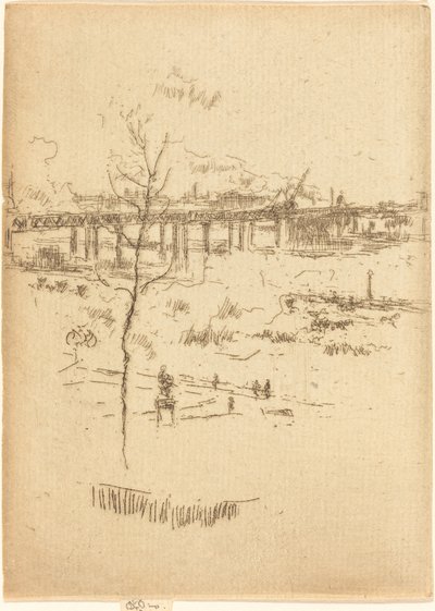 Charing Cross Railway-Bridge, c. 1887 by James Abbott McNeill Whistler