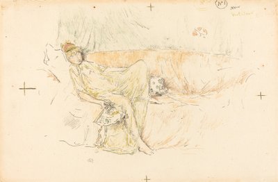 Draped Figure, Reclining by James Abbott McNeill Whistler