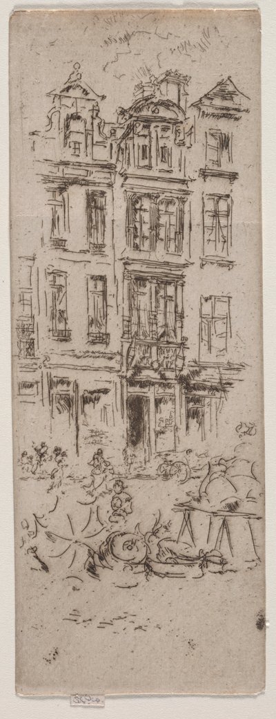 Flower Market, Brussels by James Abbott McNeill Whistler