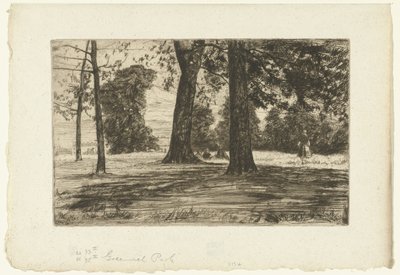 Greenwich Park by James Abbott McNeill Whistler
