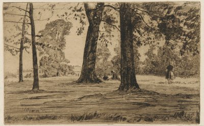 Greenwich Park, 1859 by James Abbott McNeill Whistler