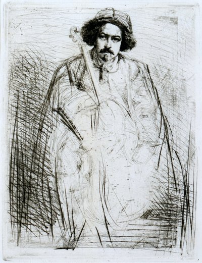 J Becquet, Sculptor by James Abbott McNeill Whistler