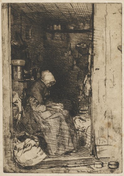 The Old Woman with Rags by James Abbott McNeill Whistler