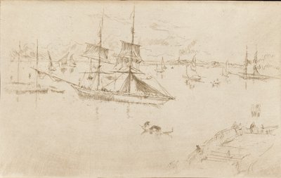 Lagoon-Noon, 1879-1880 by James Abbott McNeill Whistler