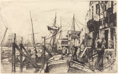 Limehouse, 1859 by James Abbott McNeill Whistler