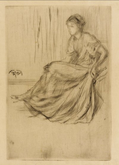 Model Seated, 1873 by James Abbott McNeill Whistler