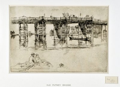 Old Putney Bridge by James Abbott McNeill Whistler