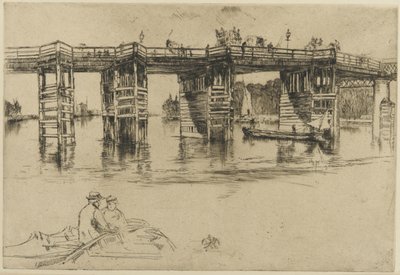 Old Putney Bridge by James Abbott McNeill Whistler