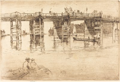 Old Putney Bridge by James Abbott McNeill Whistler