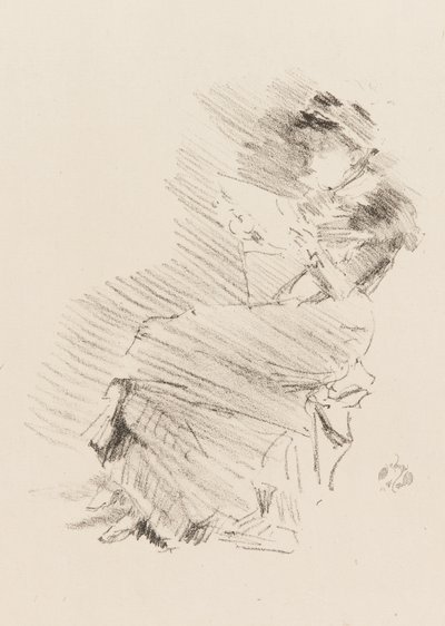 Reading, 1879 and 1887 by James Abbott McNeill Whistler