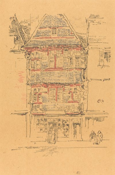 Red House, Paimpol, 1893 by James Abbott McNeill Whistler