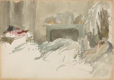 Resting in Bed, 1883-1884 by James Abbott McNeill Whistler