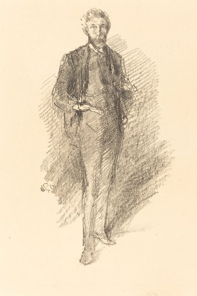 Study: Joseph Pennell by James Abbott McNeill Whistler
