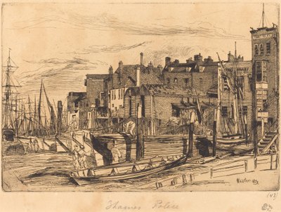 Thames Police, 1859 by James Abbott McNeill Whistler