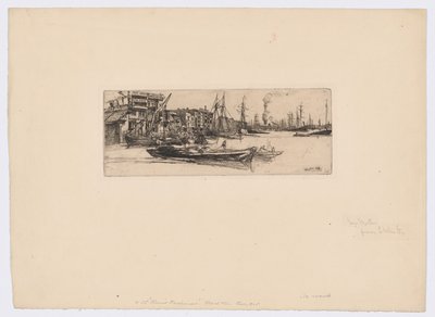 Thames Warehouses by James Abbott McNeill Whistler
