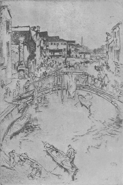 The Bridge (c1880) by James Abbott McNeill Whistler