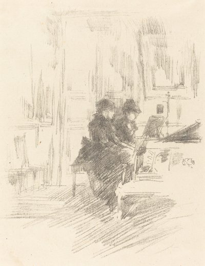 The Duet, No. 2, 1894 by James Abbott McNeill Whistler