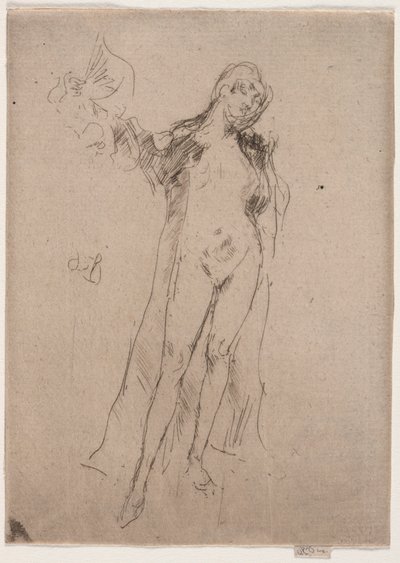 The Fan Model No. 3 by James Abbott McNeill Whistler