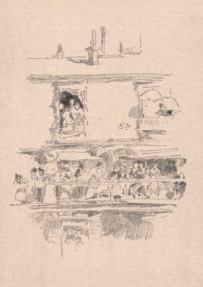 The Long Balcony by James Abbott McNeill Whistler