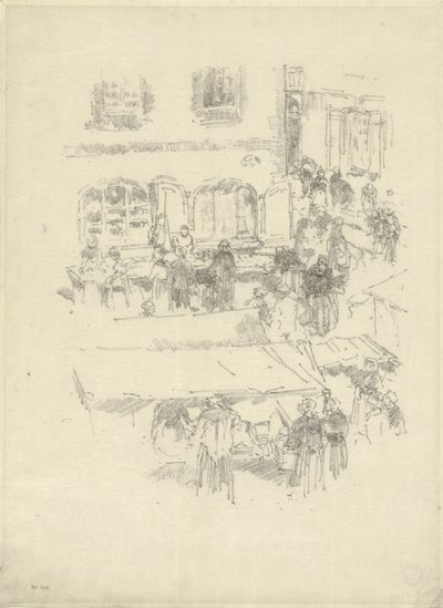 The Market-Place, Vitré by James Abbott McNeill Whistler