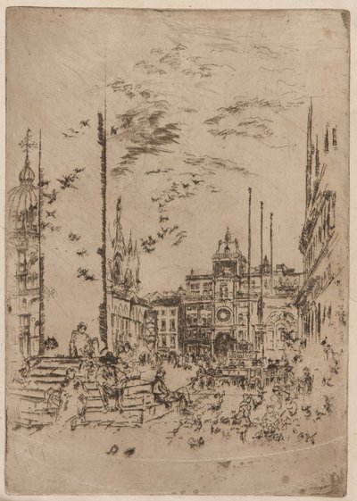 The Piazzetta by James Abbott McNeill Whistler