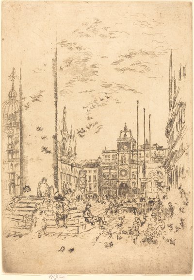 The Piazzetta by James Abbott McNeill Whistler