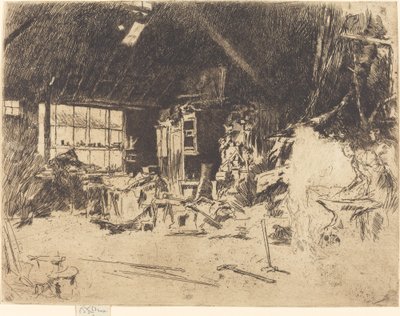 The Smithy, c. 1880 by James Abbott McNeill Whistler