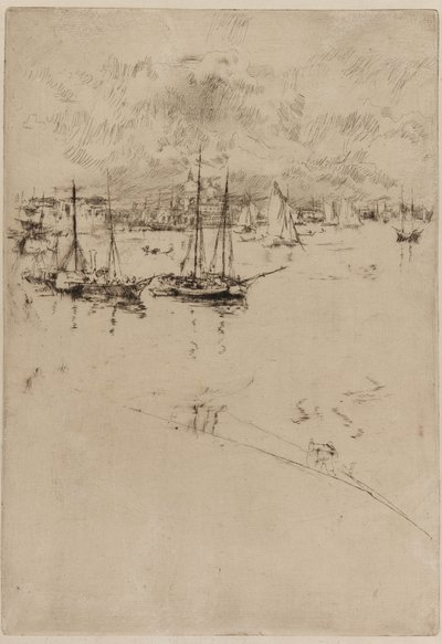 The Steamboat, Venice by James Abbott McNeill Whistler