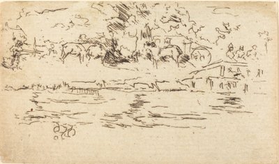 The Towing-Path by James Abbott McNeill Whistler