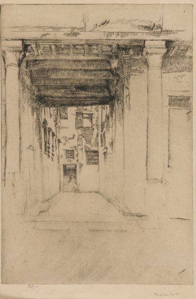 Venetian Court, 1879-1880 by James Abbott McNeill Whistler