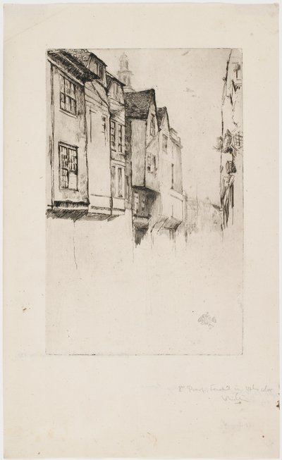 Wych Street, London, 1877 by James Abbott McNeill Whistler