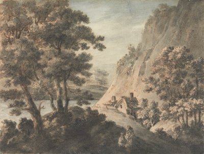 Landscape with River and Figures by James Adam