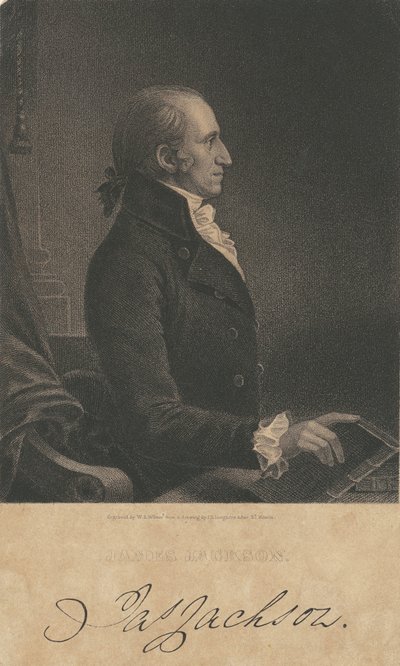 James Jackson by James B. Longacre, after Charles Balthazar Julien Févret de Saint Mémin, William A. Wilmer engraver