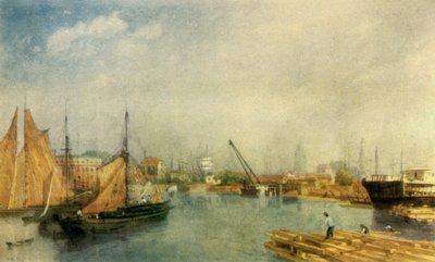 Bristol Harbour by James Baker Pyne