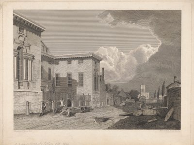 A View of Worcester College by James Basire