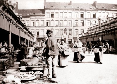 Market stalls, Antwerp by James Batkin