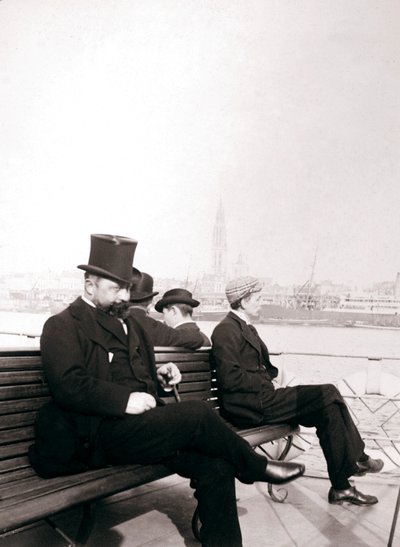 Passengers on a Ferry, Rotterdam, 1898 by James Batkin