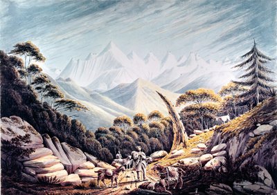Nepalese Herdsmen in the Himalayas, 1826 by James Bolivar Manson
